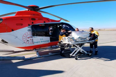 Şanlıurfa’da Ambulans Helikopter, Berat Bebek İçin Havalandı! 