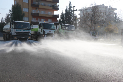 Haliliye’de Temizlik Ve Yıkama Çalışmaları Sürüyor