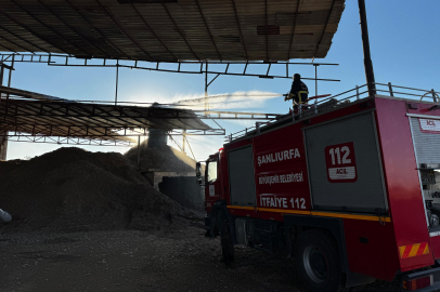 Harran ilçesinde Fabrika Yangını! 